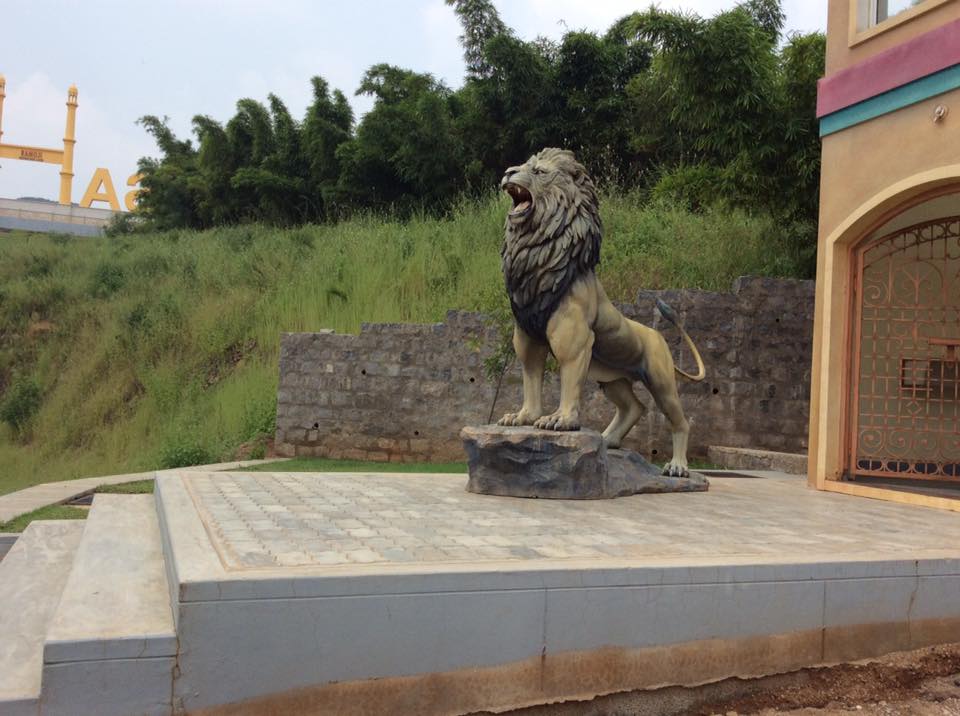 LION in Front of Main Gate in Sahas adventurous Park in Ramoji Film City