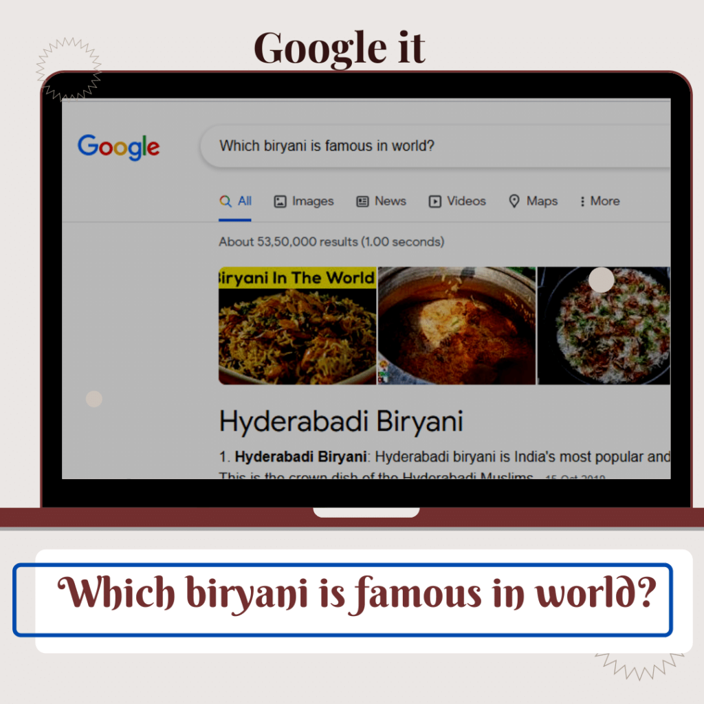 Hyderabadi Biryani is famous in world wide.