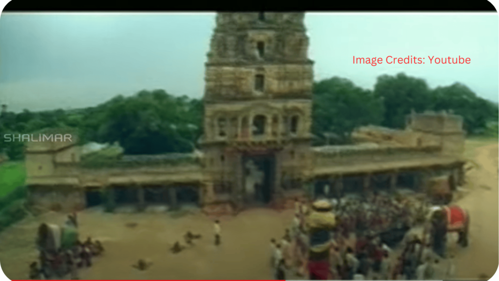 Full view of Ammapalli Sri Kodandarama Temple in murari movie