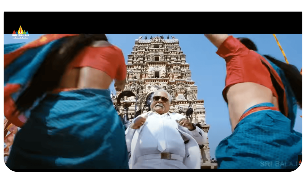Late Krishnam Raju fighting scene in Rebel movie infront of this ancient temple