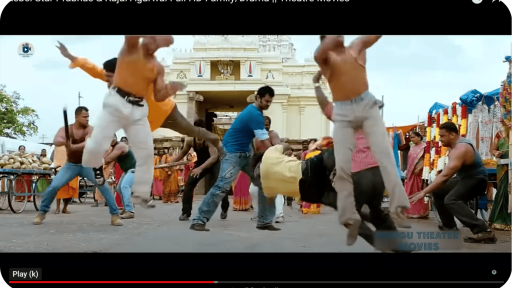 Mr.perfect fighting scene in Ammapalli temple