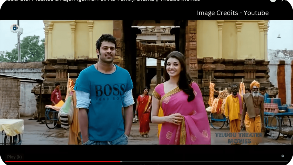 Prabas and Kajol in Mr.Perfect movie at Historical Ammapalli temple
