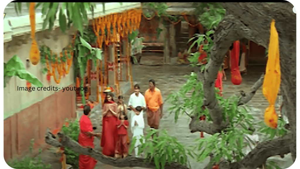 temple scene in Nuvvu Leka Nenu Lenu movie