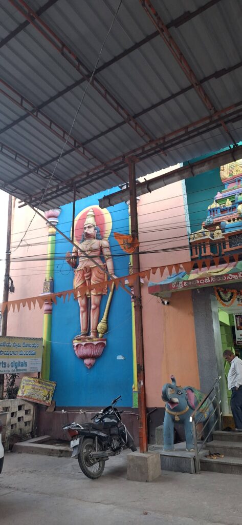Big Anajaneya Swamy statue in Bala Anjaneya swamy templ, Kukatpally